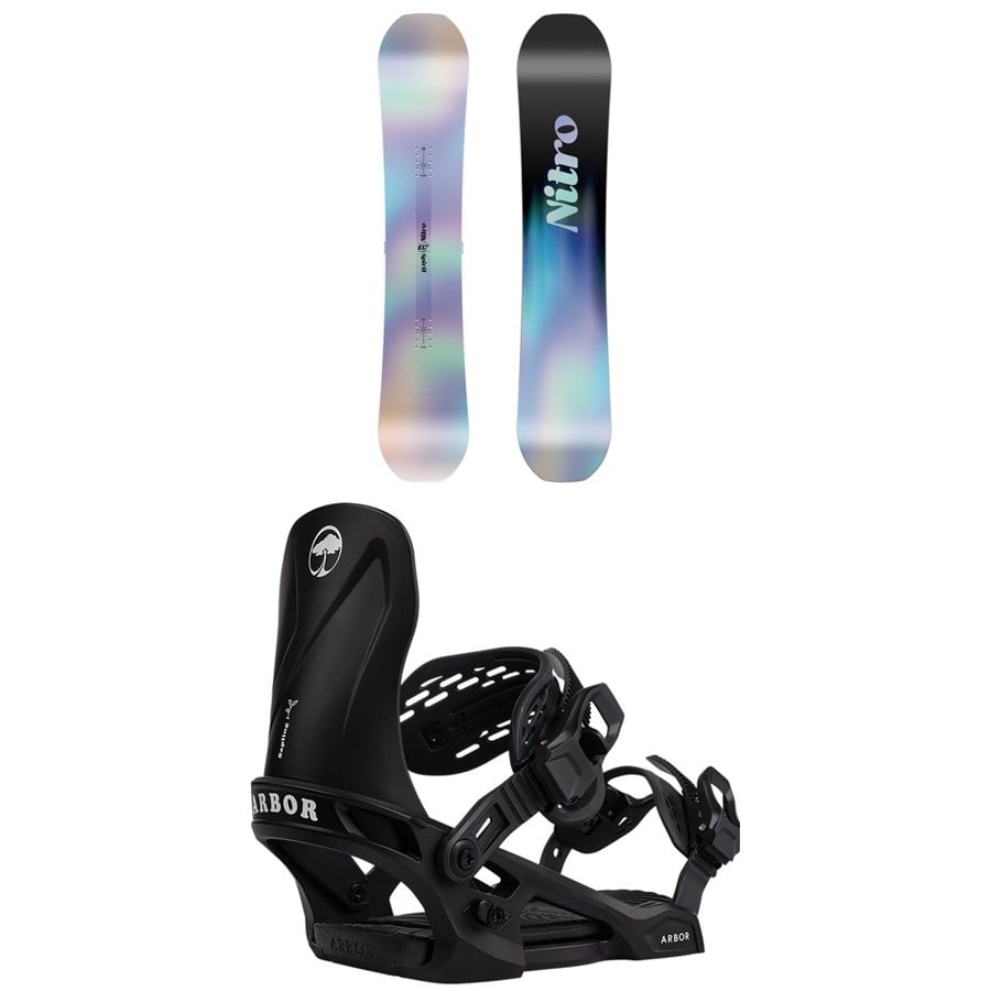Nitro Spirit Snowboard + Sapling Snowboard Bindings - Kids' 2026