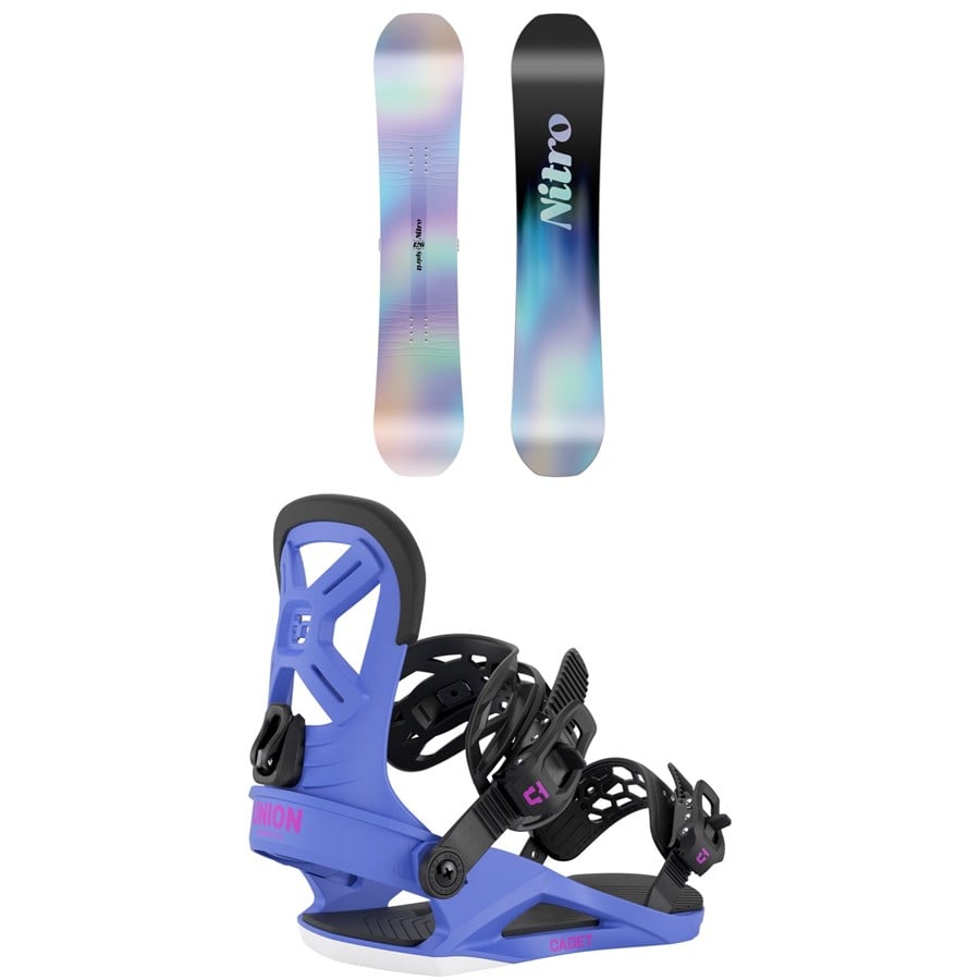 Nitro Spirit Snowboard + Union Cadet Snowboard Bindings - Kids' 2026