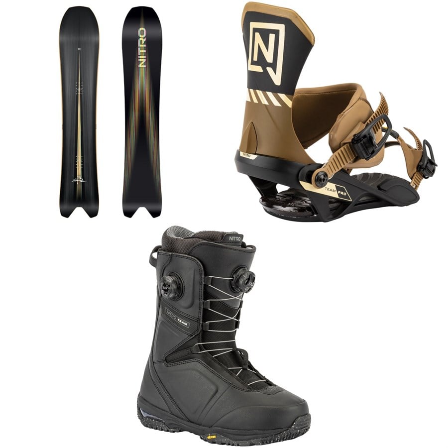 Nitro Squash Snowboard + Team Pro Snowboard Bindings + Team Boa Snowboard Boots 2026