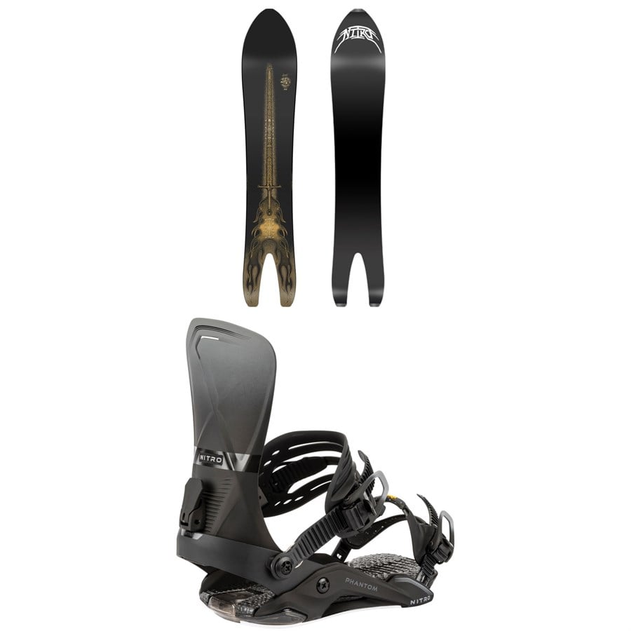 Nitro Stiletto RS x Drew Hicken Snowboard + Phantom Snowboard Bindings 2026