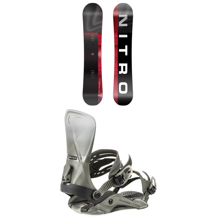 Nitro Team Pro Snowboard + Phantom Snowboard Bindings 2026
