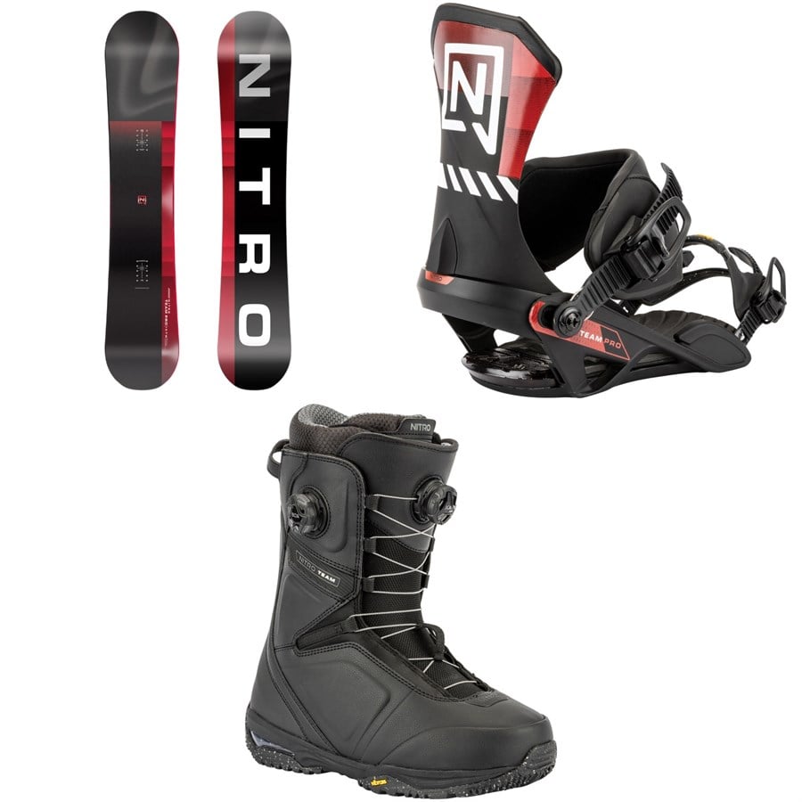 Nitro Team Pro Snowboard + Team Pro Snowboard Bindings + Team Boa Snowboard Boots 2026