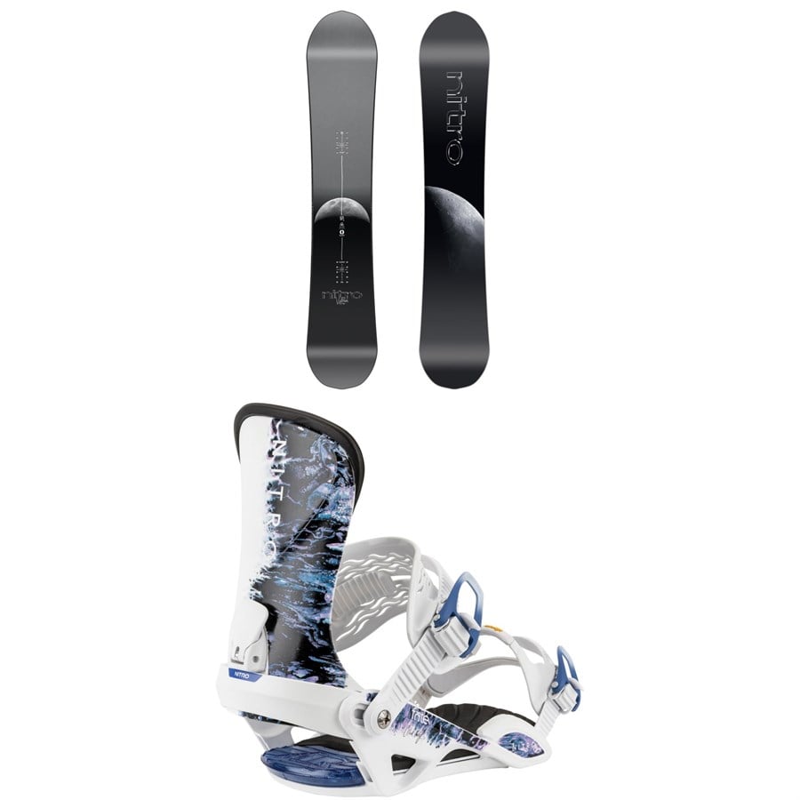 Nitro Victoria Snowboard + Fate Snowboard Bindings - Women's 2026