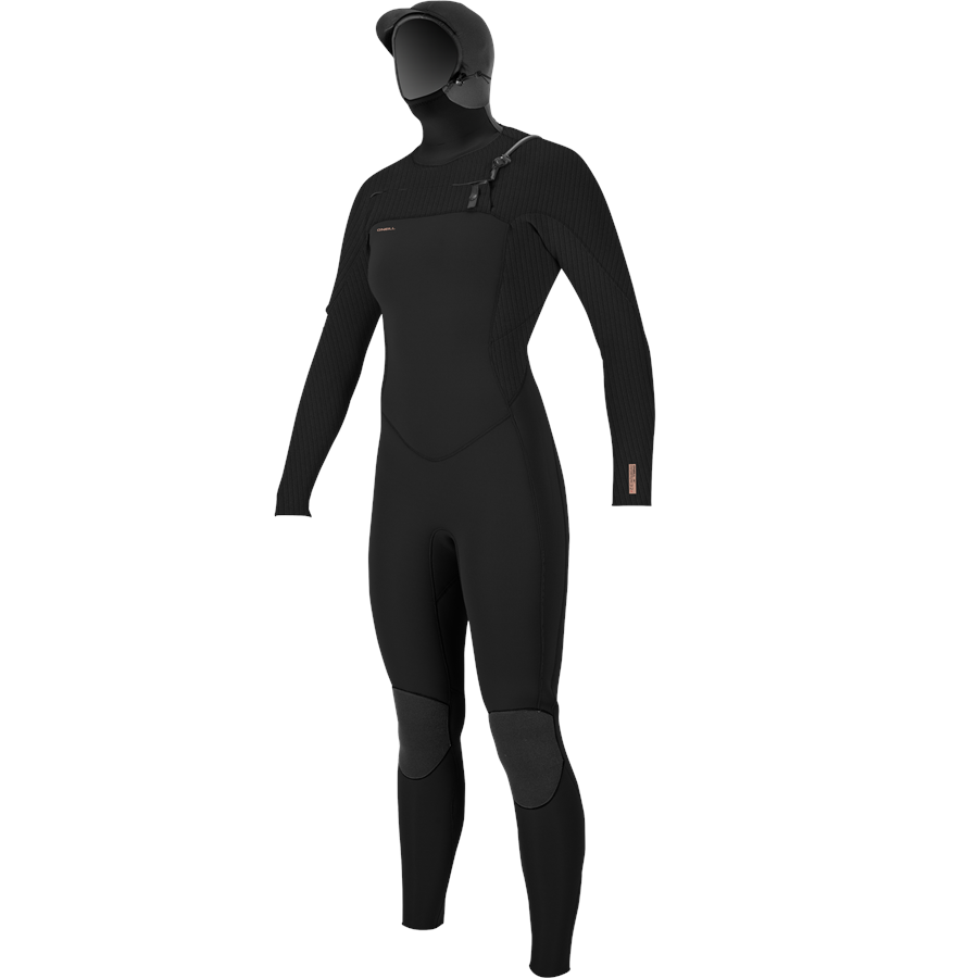 O'Neill 5/4 Hyperfreak Chest Zip Hooded Wetsuit - Women's