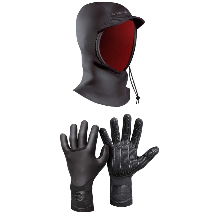 O'Neill Psycho 3mm Wetsuit Hood + 3mm Psycho Tech Gloves