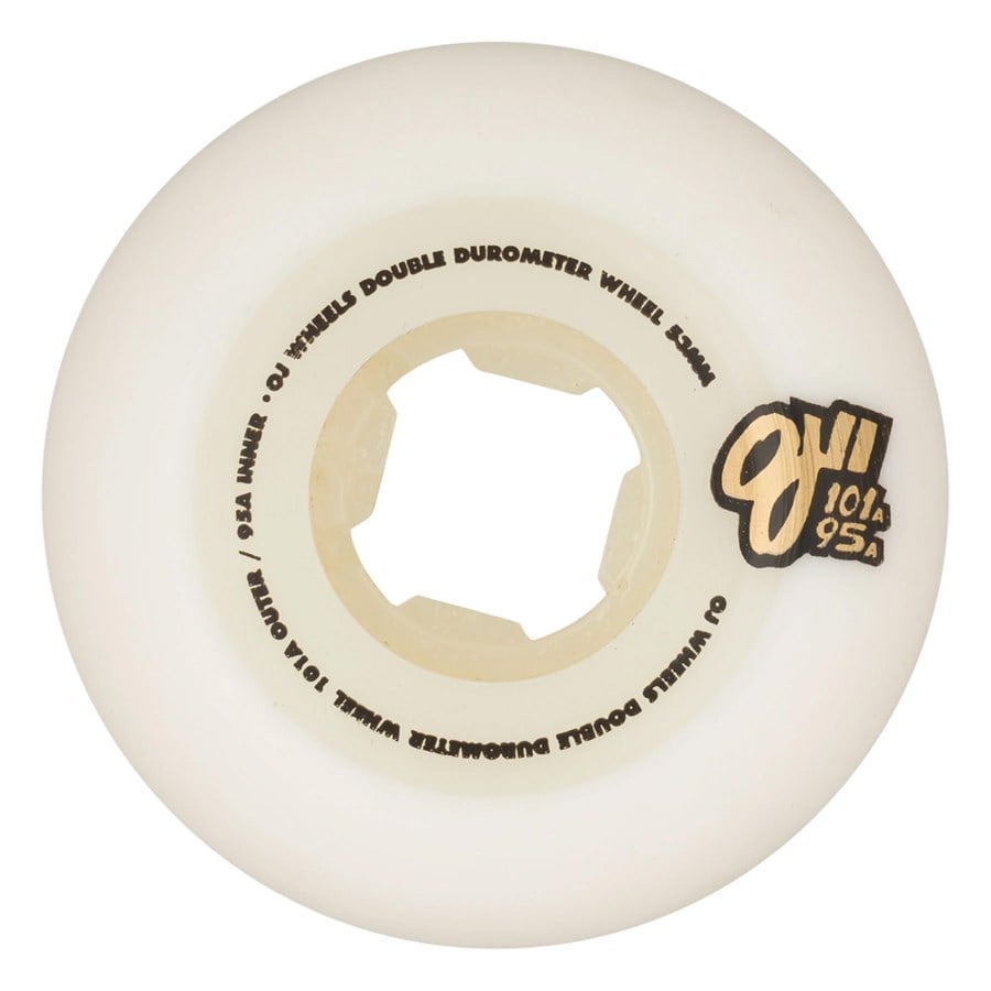 OJ Double Duro White Mini Combo 101a/95a Skateboard Wheels