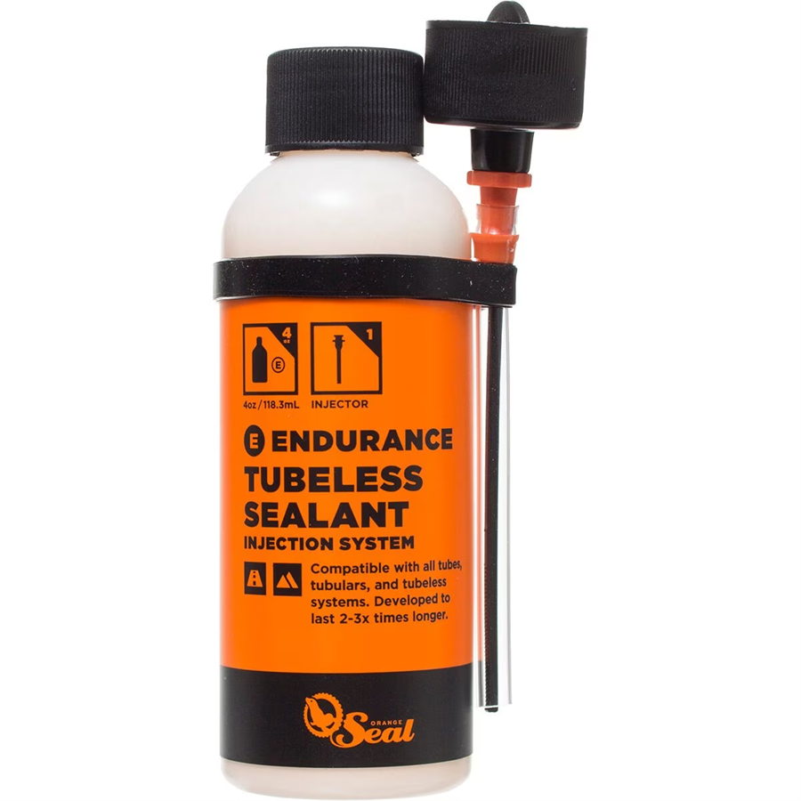 Orange Seal 8oz Tubeless Tire Sealant With Twist Lock Applicator