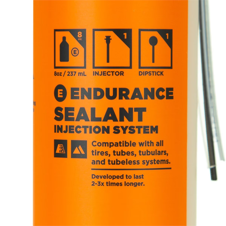 Orange Seal 8oz Tubeless Tire Sealant With Twist Lock Applicator