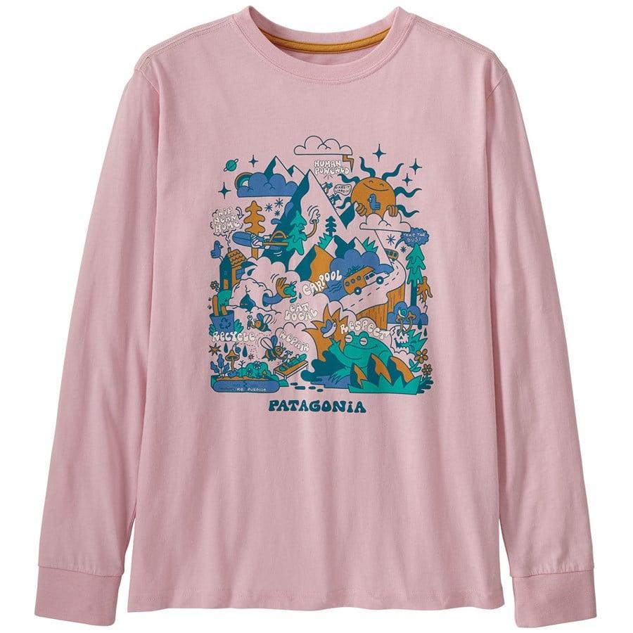 Patagonia Regenerative Long-Sleeve Organic Cotton Graphic T-Shirt - Kids'