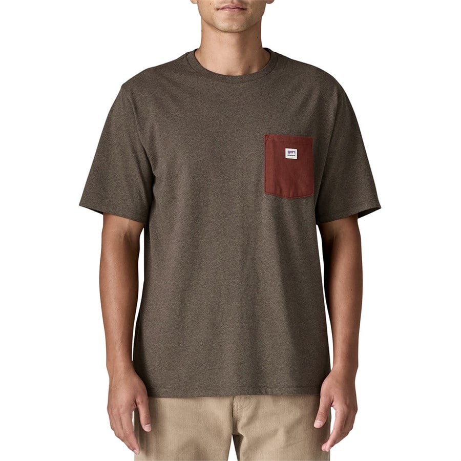 Patagonia Shop Sticker Pocket Responsibili T-Shirt - Men's