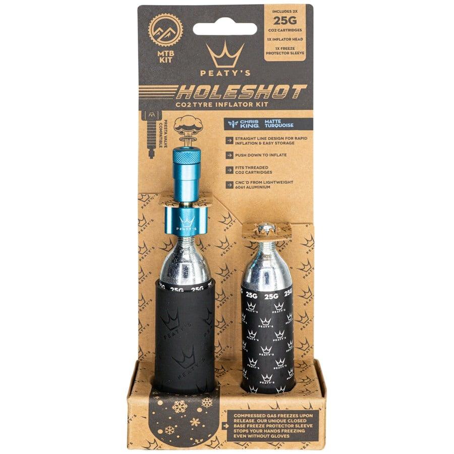 Peaty's Holeshot CO2 Tire Inflator Kit W/ Cartridges