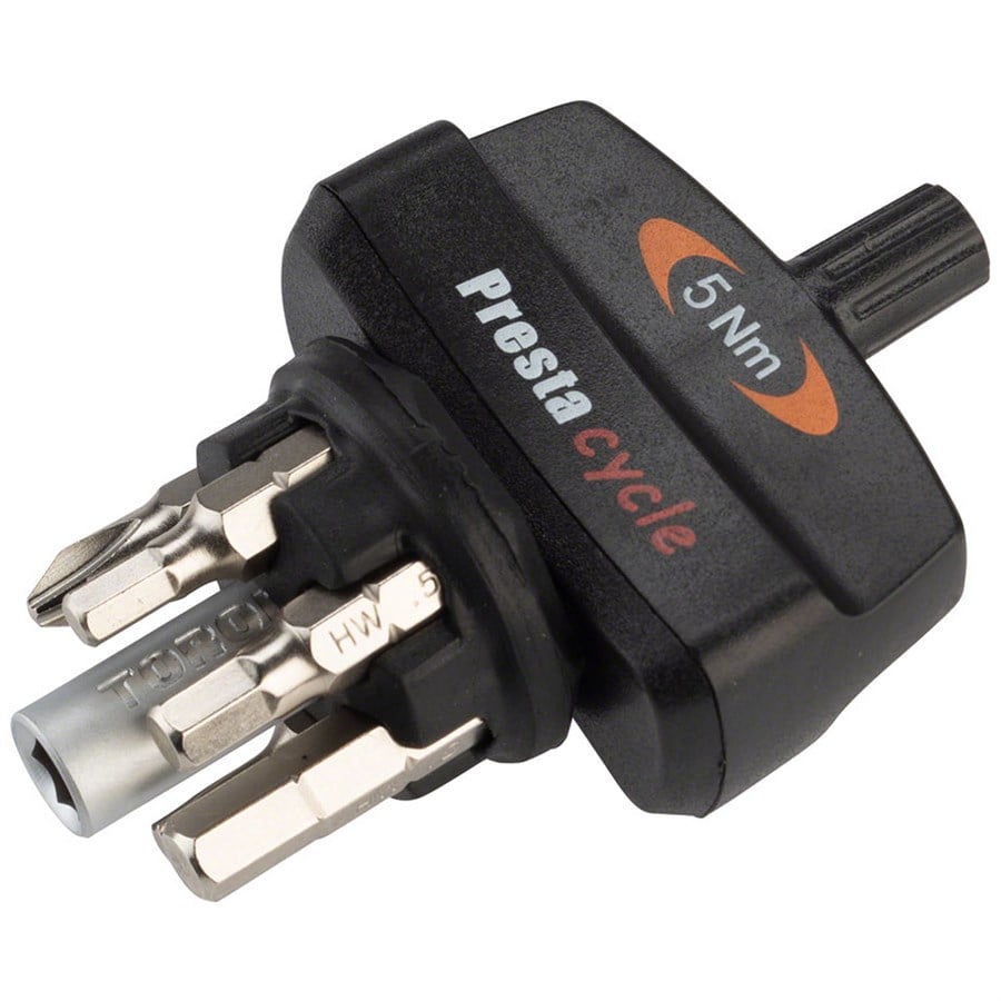 Prestacycle TorqKey Mini Preset Torque Tool With 6 Bits & Holder