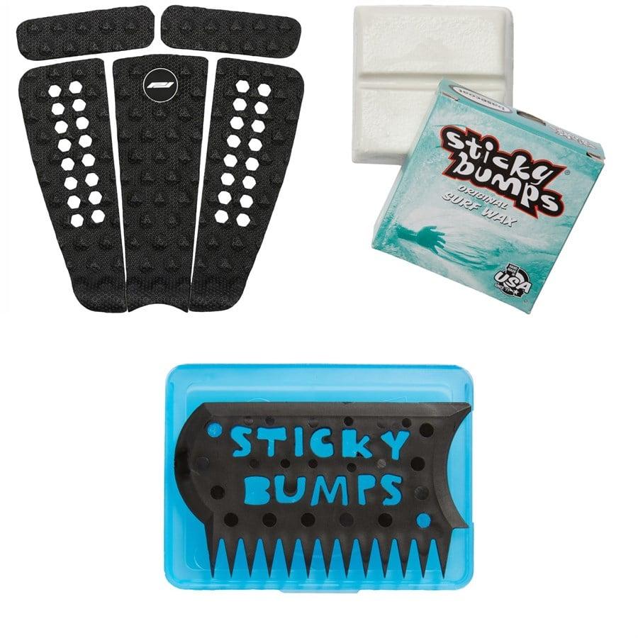 Pro-Lite Basic Five Traction Pad + Sticky Bumps Basecoat Wax + Wax Comb & Box