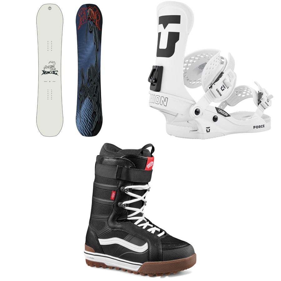 Public Snowboards Display Snowboard + Union Force Classic Snowboard Bindings + Vans Hi-Standard Pro Snowboard Boots 2026