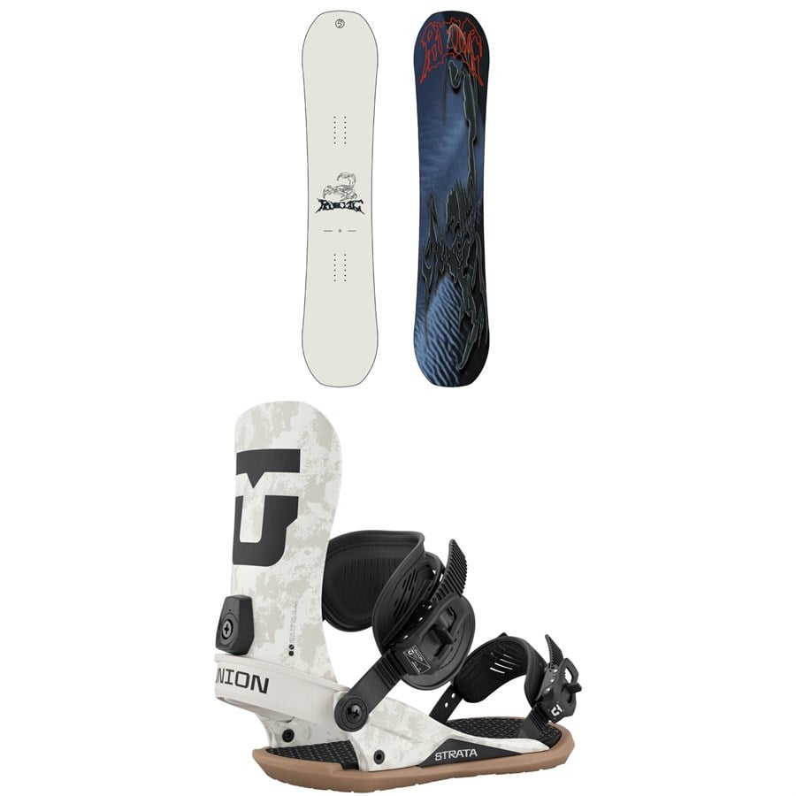 Public Snowboards Display Snowboard + Union Strata Snowboard Bindings 2026