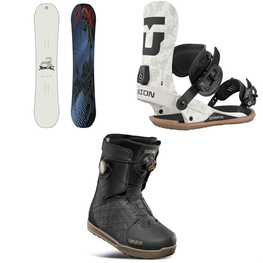 Public Snowboards Display Snowboard + Union Strata Snowboard Bindings + thirtytwo Lashed Double Boa Snowboard Boots 2026