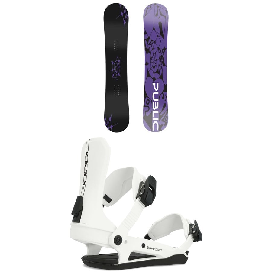 Public Snowboards General Snowboard + Ride CL-6 Snowboard Bindings - Women's 2025