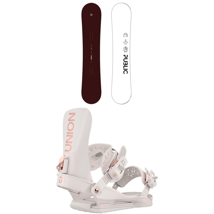 Public Snowboards General Snowboard + Union Juliet Snowboard Bindings - Women's 2026