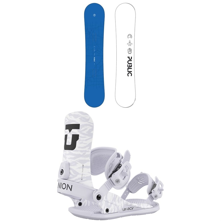 Public Snowboards General Snowboard + Union Legacy Snowboard Bindings - Women's 2026