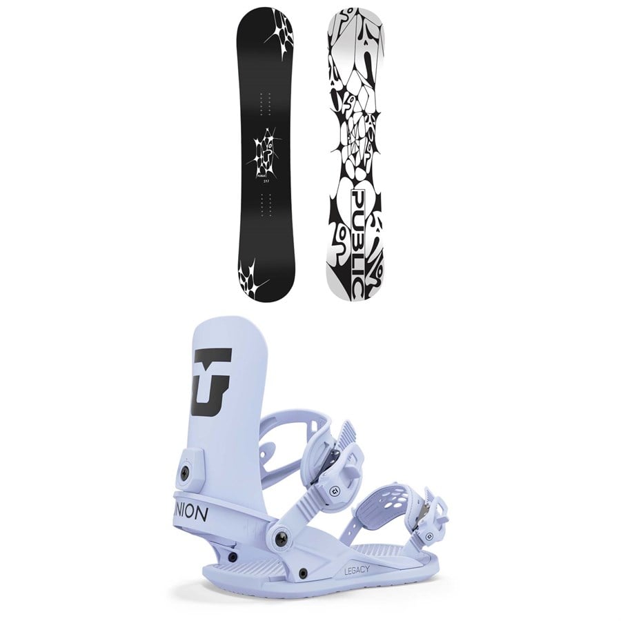 Public Snowboards General Snowboard + Union Legacy Snowboard Bindings - Women's 2025