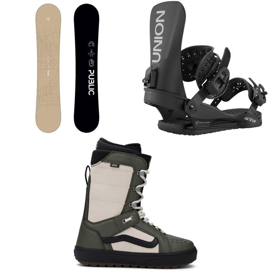 Public Snowboards General Snowboard + Union STR Snowboard Bindings + Vans Hi Standard OG Snowboard Boots 2026