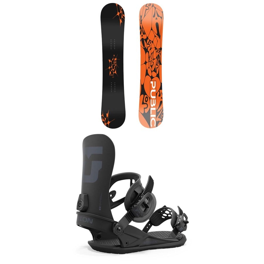 Public Snowboards General Snowboard + Union Strata Snowboard Bindings 2025