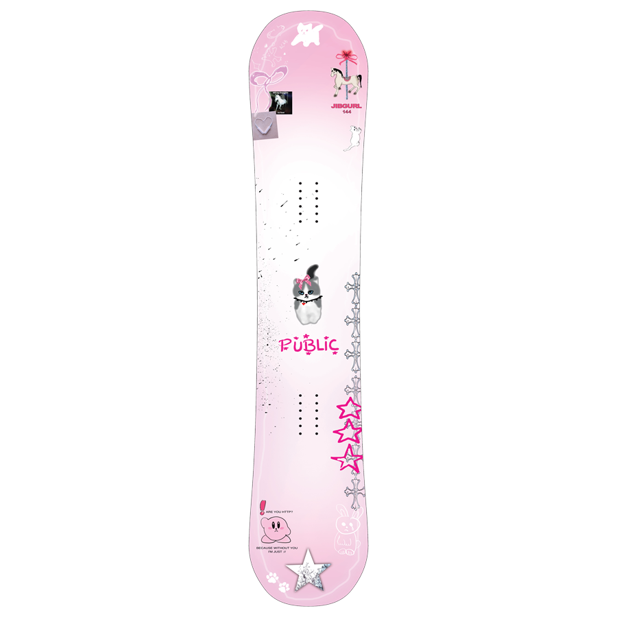 Public Snowboards Jibgurl Snowboard + Ride Specter Snowboard Bindings - Women's 2026