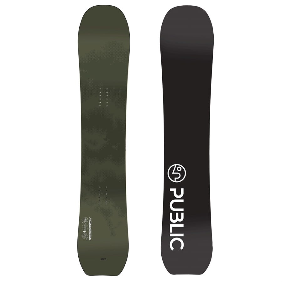 Public Snowboards Research Snowboard + Union Force Snowboard Bindings 2025