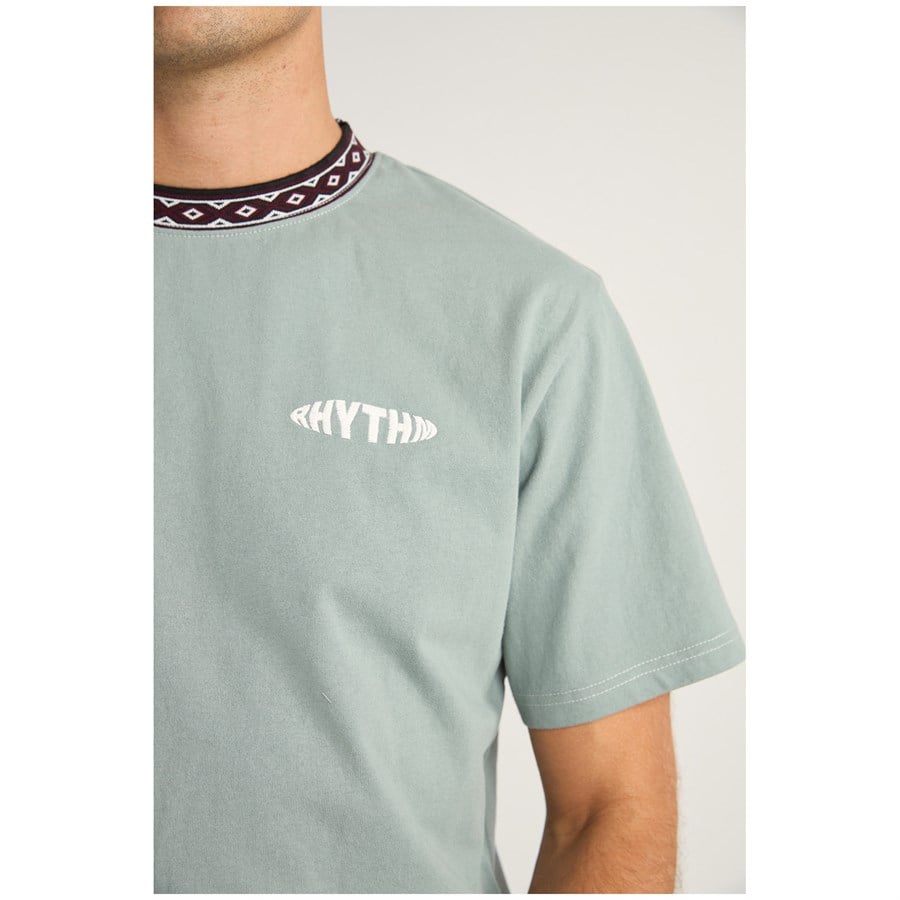 Rhythm Contrast Neckband Short-Sleeve T-Shirt - Men's
