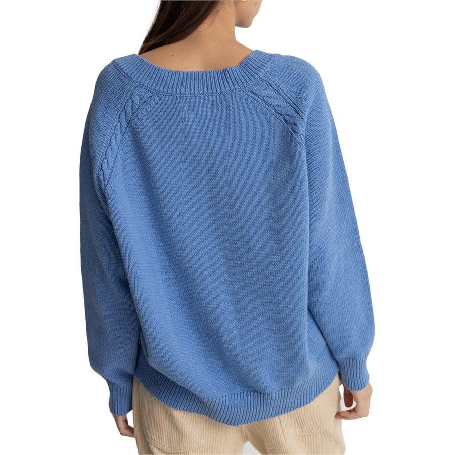 Rhythm Moonstone Oversized V Neck Sweater - Women's