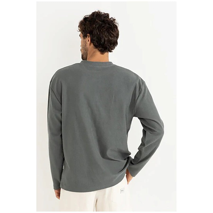 Rhythm Vintage Terry Long-Sleeve Henley Shirt - Men's