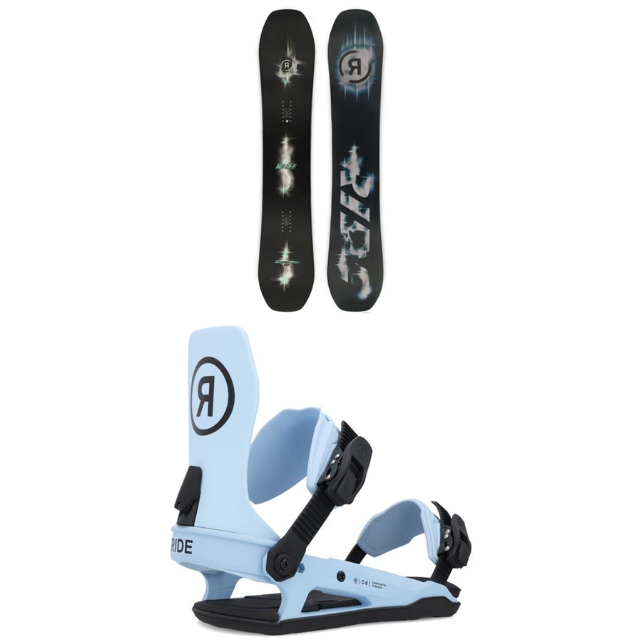 Ride Algorythm Snowboard + C-6 Snowboard Bindings 2025