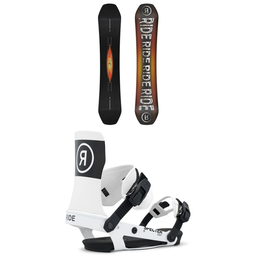 Ride Benchwarmer Snowboard + Specter Snowboard Bindings 2026