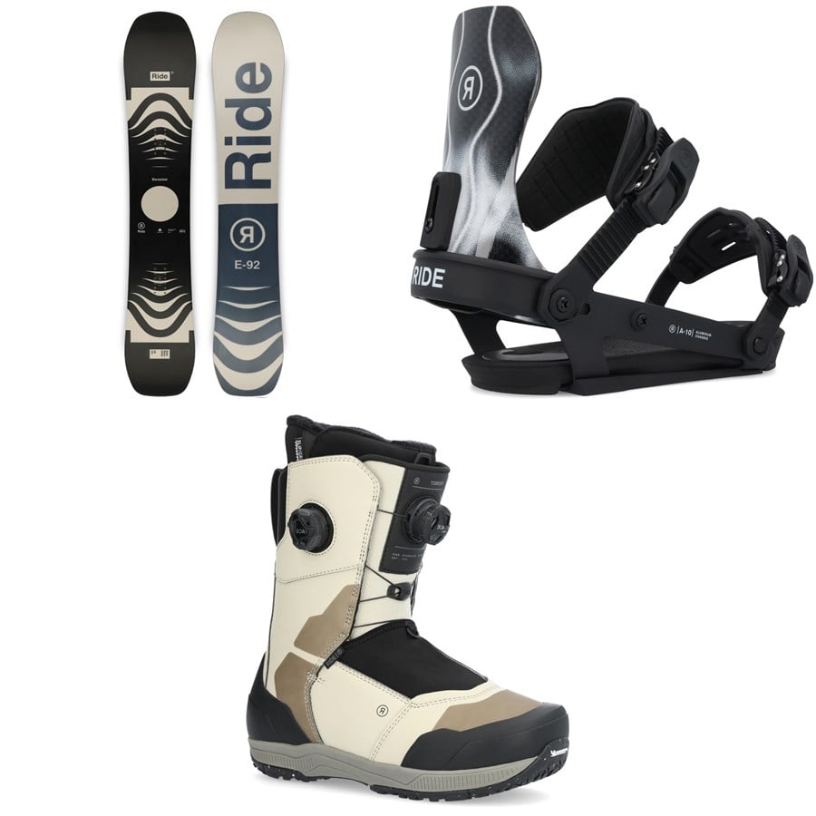 Ride Berzerker Snowboard + A-10 Snowboard Bindings + Torrent Snowboard Boots 2025