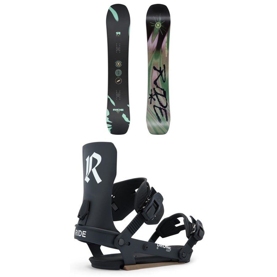 Ride Berzerker Snowboard + Drone Snowboard Bindings 2026