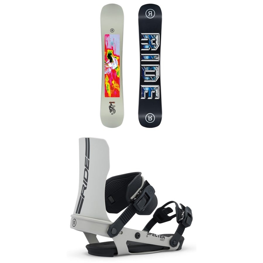 Ride Burnout Snowboard + Specter Snowboard Bindings 2026