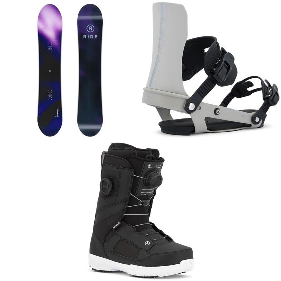 Ride Compact Snowboard + Specter Snowboard Bindings + Synth Snowboard Boots - Women's 2026