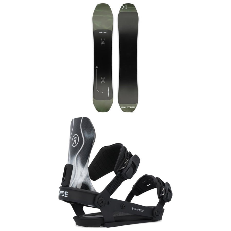 Ride Deep Fake Snowboard + A-10 Snowboard Bindings 2025