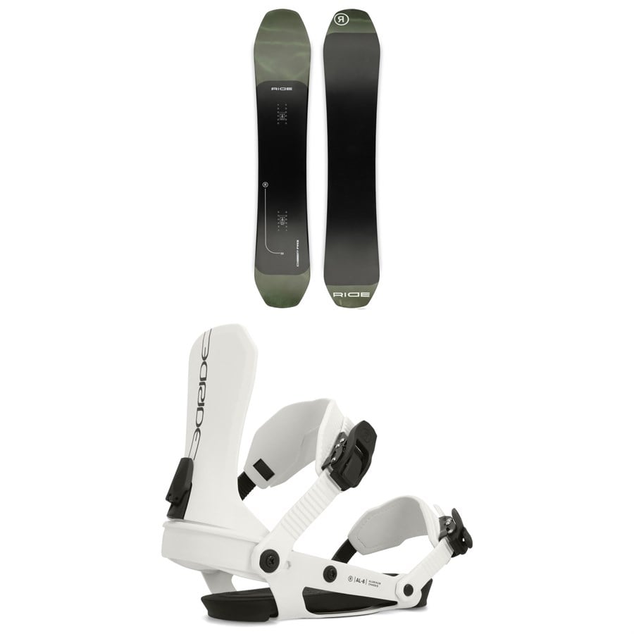 Ride Deep Fake Snowboard + AL-6 Snowboard Bindings - Women's 2025