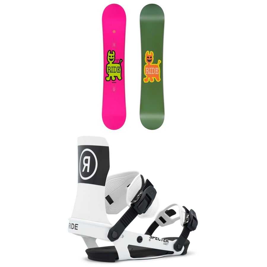 Ride Kink Snowboard + Specter Snowboard Bindings 2026