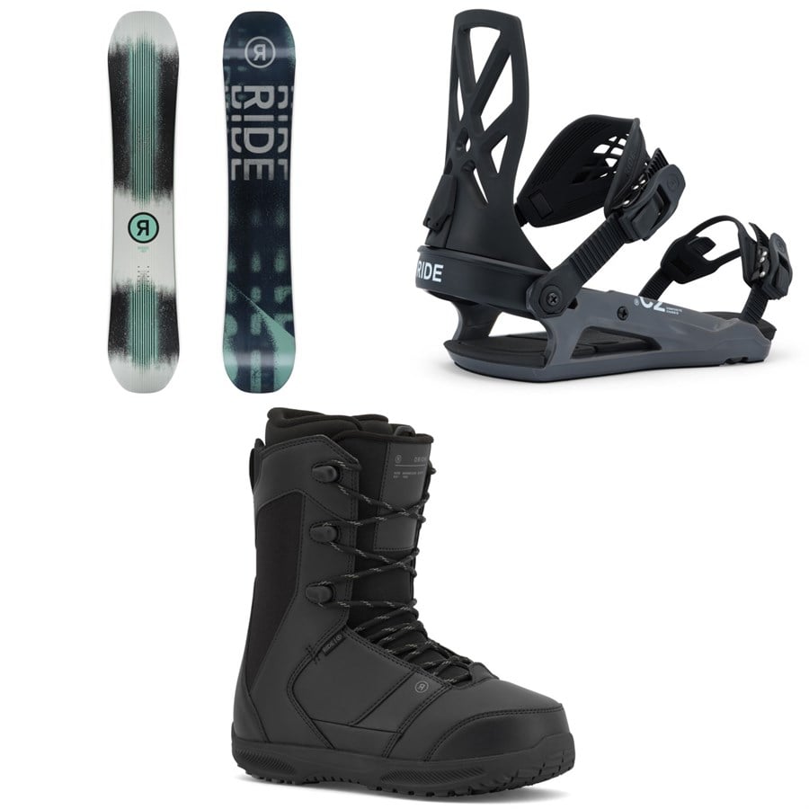 Ride Manic Snowboard + C-2 Snowboard Bindings + Orion Snowboard Boots 2026