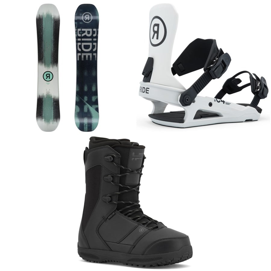 Ride Manic Snowboard + C-4 Snowboard Bindings + Orion Snowboard Boots 2026