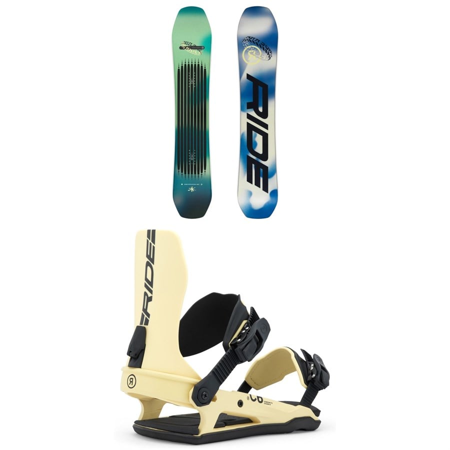 Ride Moderator Snowboard + C-6 Snowboard Bindings 2026