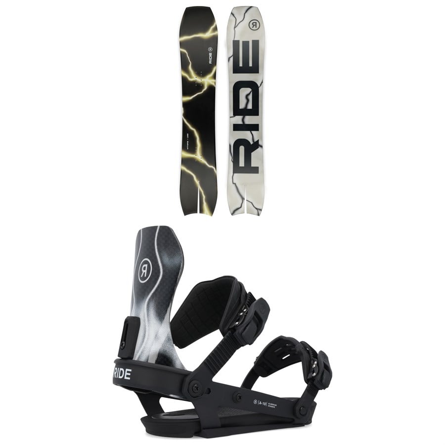 Ride MTNpig Snowboard + A-10 Snowboard Bindings 2025
