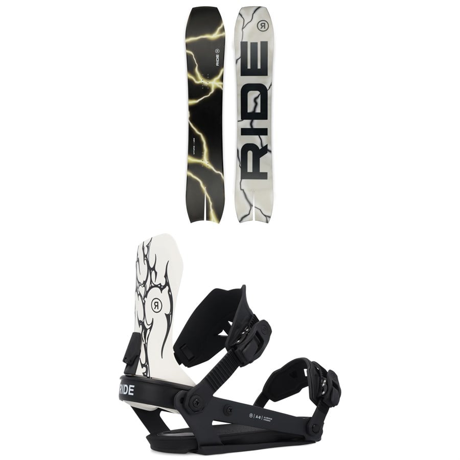 Ride MTNpig Snowboard + A-8 Snowboard Bindings 2025