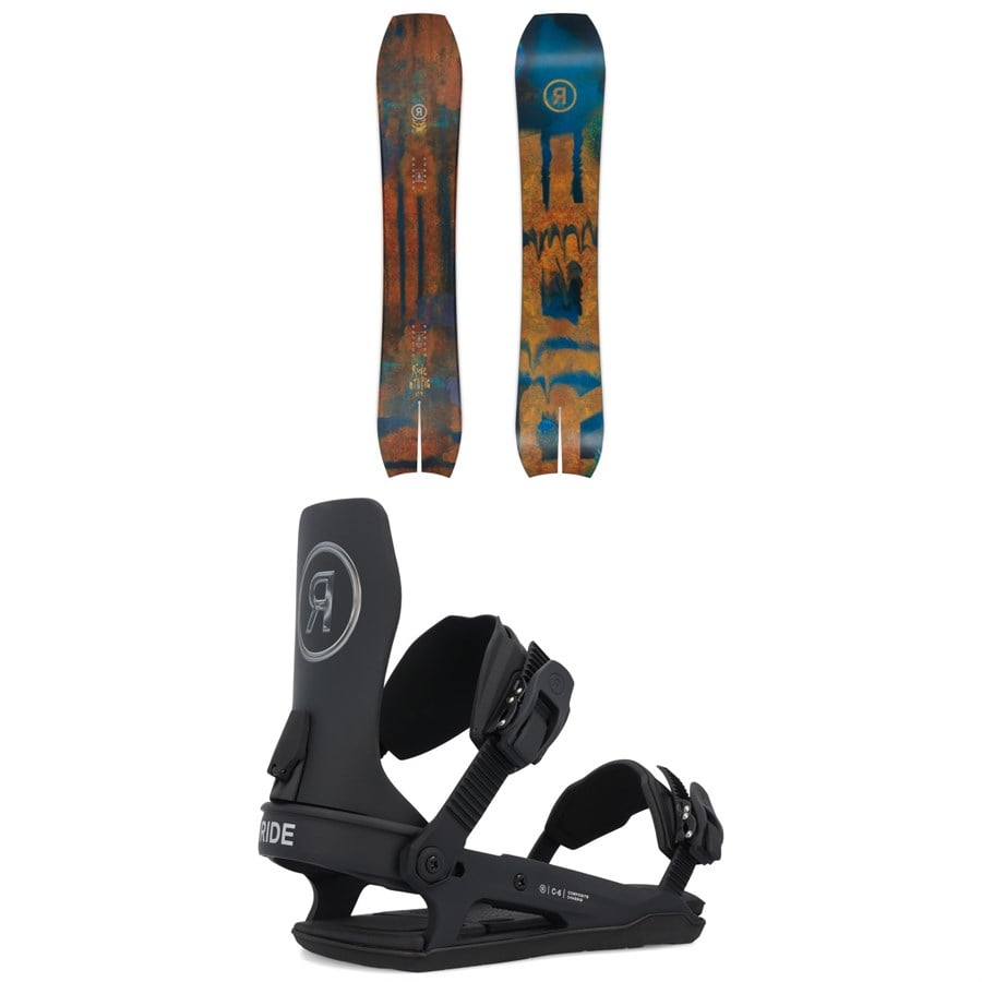Ride MTNpig Snowboard + C-6 Snowboard Bindings 2026