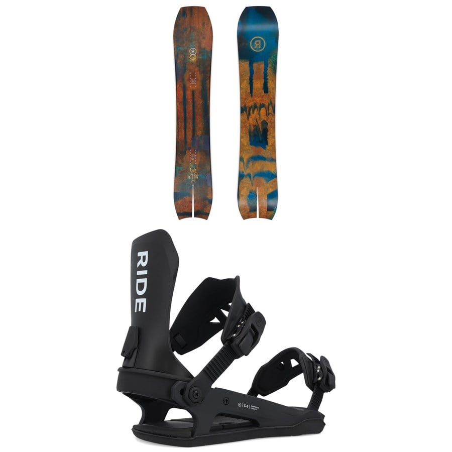 Ride MTNpig Snowboard + C-8 Snowboard Bindings 2026
