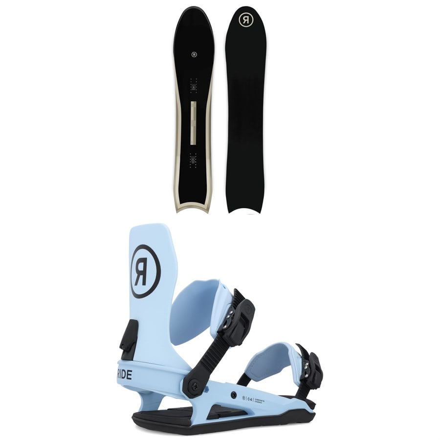 Ride Peace Seeker Snowboard + C-6 Snowboard Bindings 2025