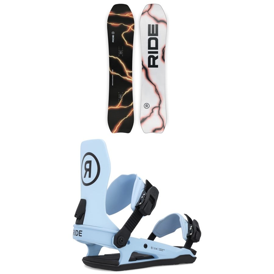 Ride Psychocandy Snowboard + C-6 Snowboard Bindings 2025