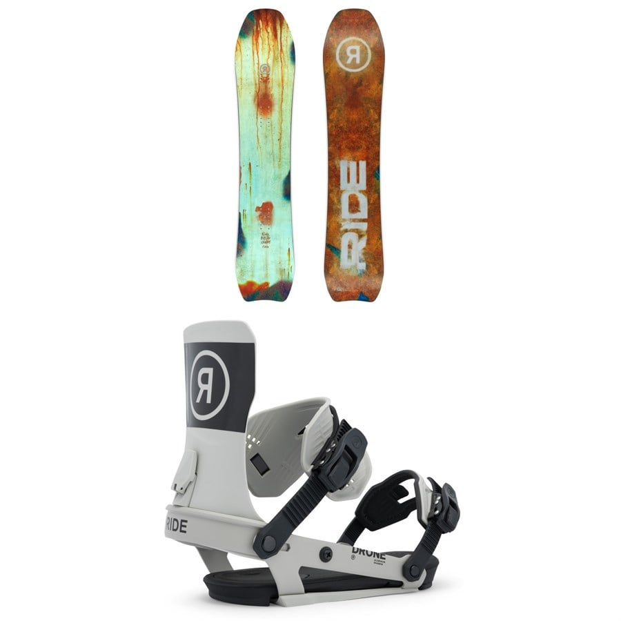 Ride Psychocandy Snowboard + Drone Snowboard Bindings 2026